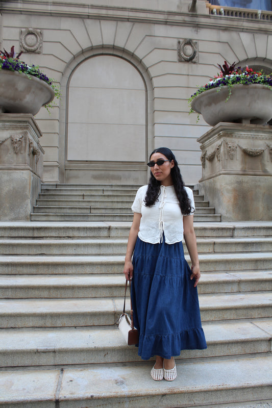 Hannah Maxi Denim Skirt