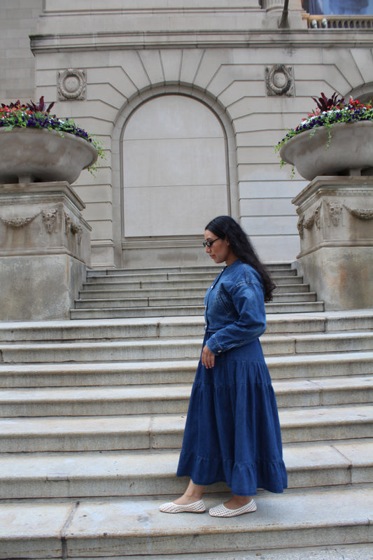 Hannah Maxi Denim Skirt