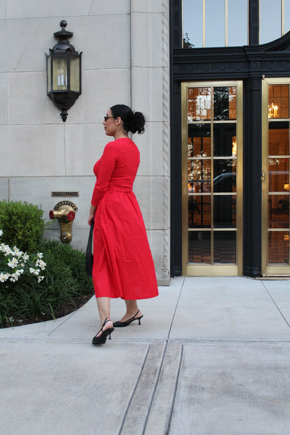 Glazed Cherry Cardigan & Skirt Set