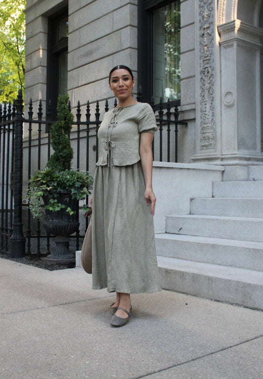 Abigail Set in Light Olive