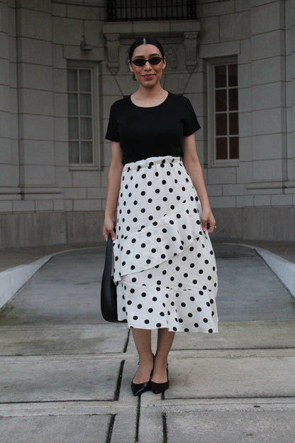 Polka Dot Ruffle Skirt
