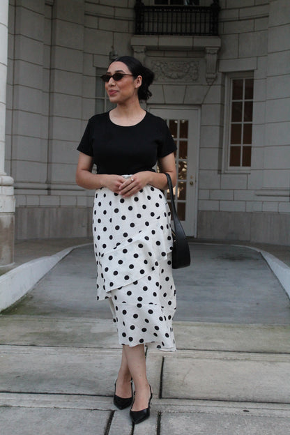 Polka Dot Ruffle Skirt