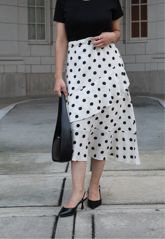 Polka Dot Ruffle Skirt