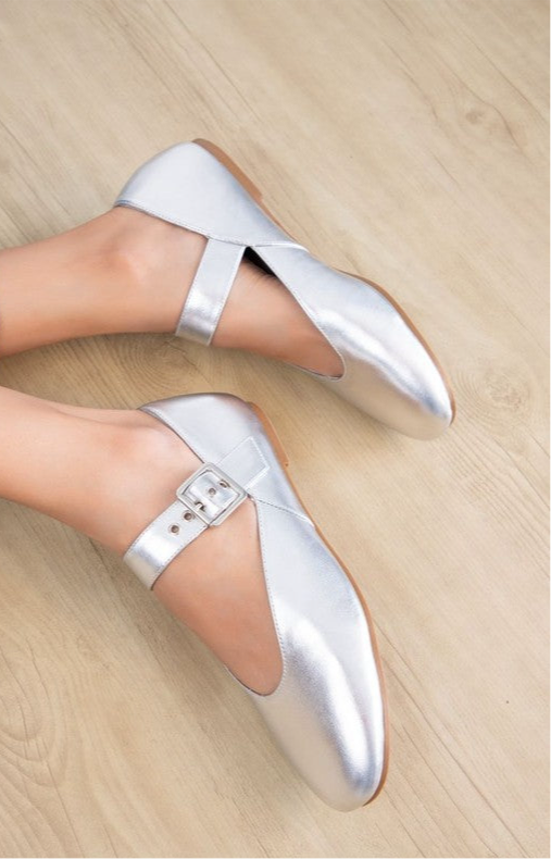 METALLIC BALLETINA FLAT