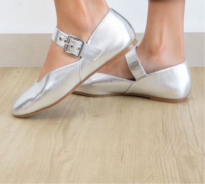 METALLIC BALLETINA FLAT