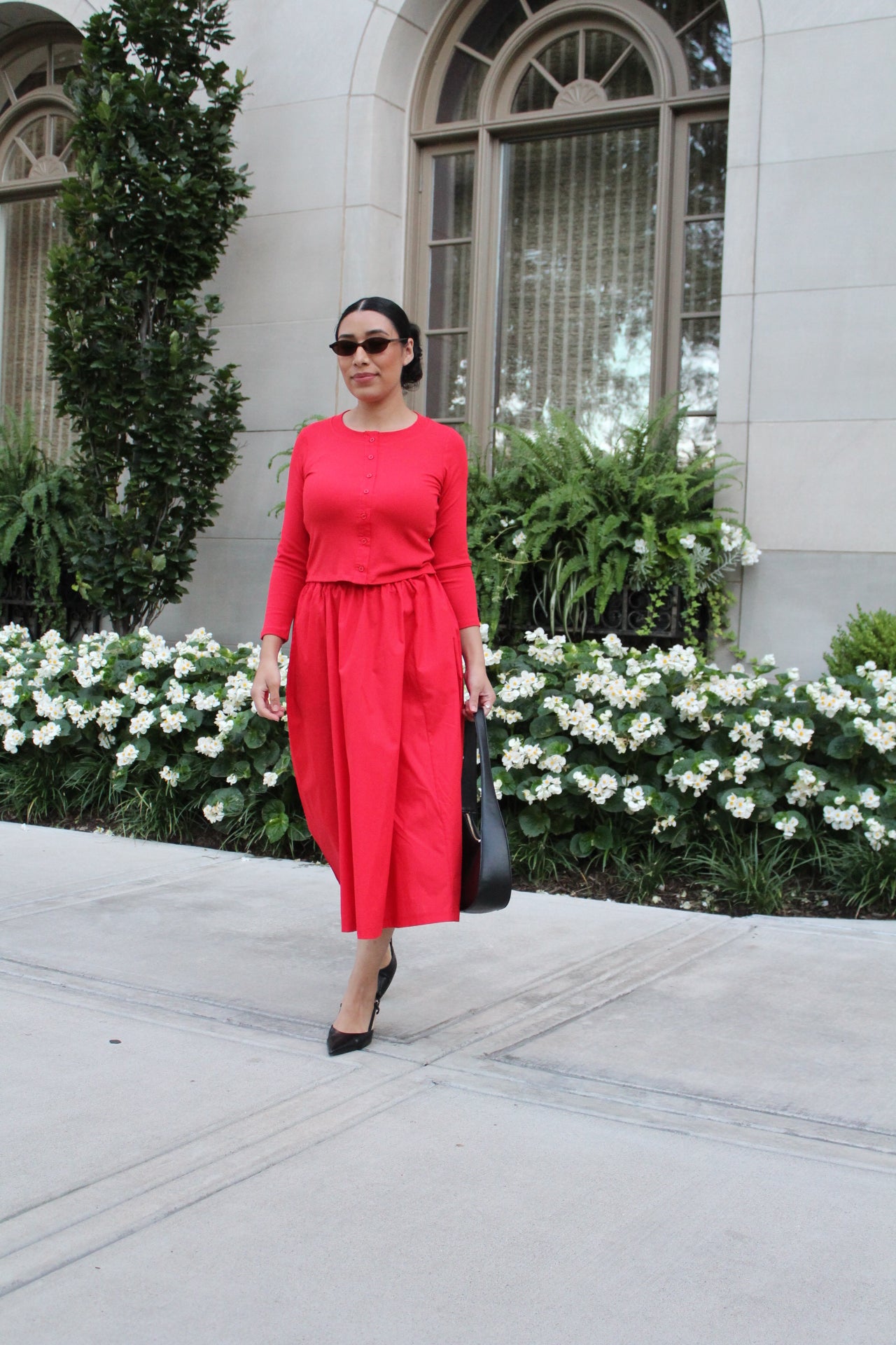 Glazed Cherry Cardigan & Skirt Set