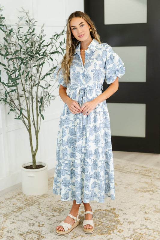 Collared Button-Down Dress