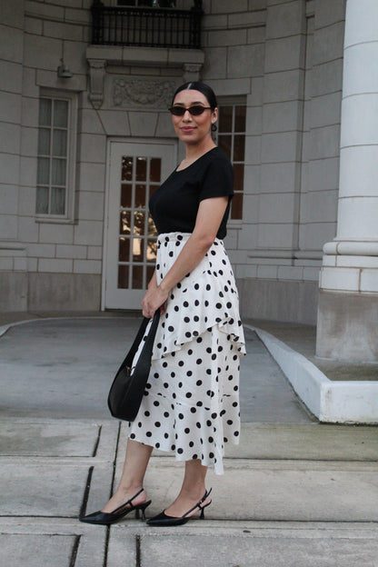 Polka Dot Ruffle Skirt
