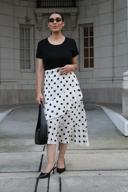 Polka Dot Ruffle Skirt